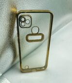 Infinix Smart HD/X612 Back Cover CD Chrome Transparent With Camera Lens Protection Golden Edge