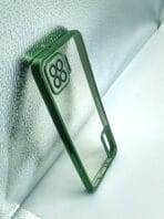 Oppo F17/A73 2020 4G Back Cover CD Chrome Transparent With Camera Lens Protection Green Edge - Image 2