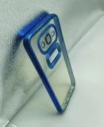 Samsung Galaxy J7 Back Cover CD Chrome Transparent With Camera Lens Protection Blue Edge - Image 2