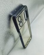 POCO M4 5G/POCO M5 Back Cover CD Chrome Transparent With Camera Lens Protection Black Edge - Image 2