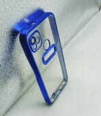 Infinix Smart HD/X612 Back Cover CD Chrome Transparent With Camera Lens Protection Blue Edge - Image 2