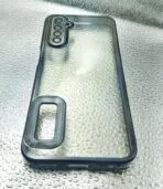 Realme 6/6i back cover CD Chrome transparent with camera lens protection black edge - Image 2