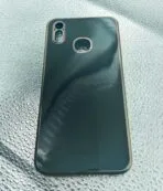 Vivo Y91 Back Cover 6D Chrome black colour golden edge - Image 2