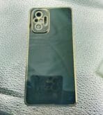 Redmi Note 10 Pro Back Cover Black Colour 6D Chrome Golden Edge - Image 2