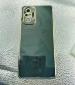 Redmi Note 10 Pro Back Cover Black Colour 6D Chrome Golden Edge - Image 2