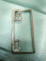 Redmi Note 10 Pro 4G/Note 10 Pro Max back cover CD Chrome transparent with camera lens protection pink edge - Image 2