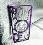 Vivo S1 Back Cover with CD Watch Machine Design Chrome transparent with camera lens protection
