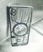 Vivo S1 back cover CD Watch Chrome transparent with camera lens protection silver edge