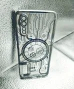 Vivo S1 back cover CD Watch Chrome transparent with camera lens protection silver edge