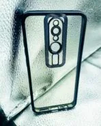 Mi Redmi 8 back cover CD Chrome transparent with camera lens protection black edge