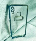 Vivo Y91/Y93/Y95 back cover CD Chrome transparent with camera lens protection black edge