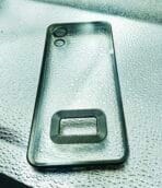 Samsung A03 Core back cover CD Chrome transparent with camera lens protection black edge - Image 2