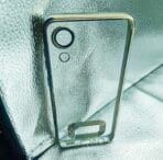 Samsung A03 Core back cover CD Chrome transparent with camera lens protection silver edge