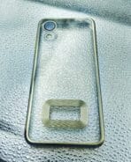 Samsung A03 Core back cover CD Chrome transparent with camera lens protection silver edge - Image 2