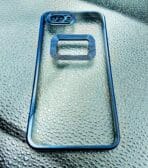 Oppo A5/A3S back cover CD Chrome transparent with camera lens protection blue edge - Image 2