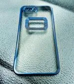 Oppo A5/A3S back cover CD Chrome transparent with camera lens protection blue edge - Image 2