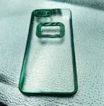 Oppo A5/A3S back cover CD Chrome transparent with camera lens protection green edge - Image 2