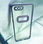 Oppo A5/A3S back cover CD Chrome transparent with camera lens protection