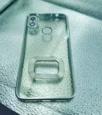Mi Redmi Note 6/6Pro back cover CD Chrome transparent with camera lens protection silver edge - Image 2