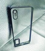 Redmi 9A/9i/9AT back cover CD Chrome transparent with camera black edge