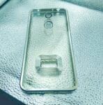 Redmi Note 5/Redmi 5 Plus back cover CD Chrome transparent with camera lens protection silver edge - Image 2