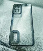 Redmi 11 Prime 4G back cover CD Chrome transparent with camera lens protection black edge - Image 2