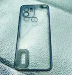 Redmi A1+ 4G/Redmi A2+ 4G back cover CD Chrome transparent with camera lens protection black edge - Image 2