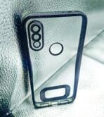Redmi 7/Y3 back cover CD Chrome transparent with camera lens protection black edge