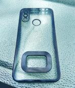 Redmi 7/Y3 back cover CD Chrome transparent with camera lens protection black edge - Image 2