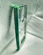 Vivo Y17/Y3/Y12/Y11/Y15/U10 back cover CD Chrome transparent with camera lens protection green edge - Image 2