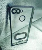 Redmi 6 back cover CD Chrome transparent with camera lens protection black edge