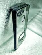 Redmi 6 back cover CD Chrome transparent with camera lens protection black edge - Image 2
