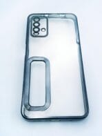 Redmi 9 Power/Redmi 9T back cover CD Chrome transparent with camera lens protection black edge - Image 3