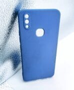 Vivo V9/Y85 Back Cover Silicone Soft Blue Colour