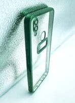 Vivo Y85/V9 back cover CD Chrome transparent with camera lens protection green edge - Image 2