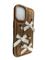 iPhone 16 Luxury Soft Silicone Phone Case Brown - Image 2