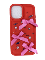 iPhone 16 Luxury Soft Silicone Phone Case Red
