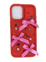 iPhone 16 Luxury Soft Silicone Phone Case Red