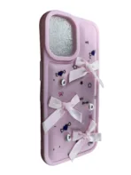iPhone 16 Luxury Soft Silicone Phone Case Pink - Image 3