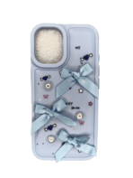 iPhone 16 Premium Shockproof Soft TPU Protective Back Cover Case Light Blue - Image 3