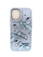 iPhone 16 Premium Shockproof Soft TPU Protective Back Cover Case Light Blue - Image 3