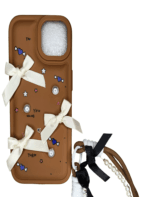 iPhone 15 Luxury Soft Silicone Protective Case Chocolate Brown - Image 3
