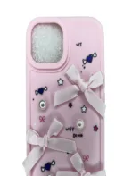 iPhone 15 Luxury Soft Silicone Protective Case Pink - Image 3