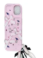 iPhone 15 Luxury Soft Silicone Protective Case Pink - Image 2