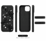 iPhone 15 Luxury Soft Silicone Protective Case Black - Image 2