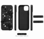iPhone 15 Luxury Soft Silicone Protective Case Black - Image 2