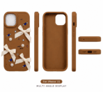 iPhone 15 Luxury Soft Silicone Protective Case Chocolate Brown - Image 2