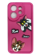 Vivo v60 5G Soft Silicone Protective Case Dark Pink