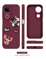 Vivo v50 5G Premium Shockproof Soft TPU Protective Back Cover Case Brown