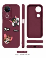 Vivo v50 5G Premium Shockproof Soft TPU Protective Back Cover Case Brown